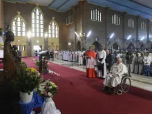 البابا فرنسيس يلتقي الإكليروس والمكرّسين في كاتدرائيّة سيّدة الكونغو بكينشاسا، عاصمة الكونغو الديمقراطيّة