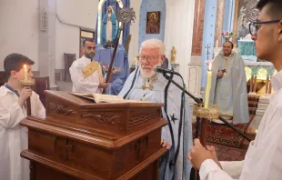 الخورأسقف ميشيل نعمان مصدر الصورة: مطرانيّة حمص وحماة والنبك للسريان الكاثوليك