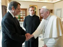 البابا فرنسيس يلتقي الرئيس القبرصي