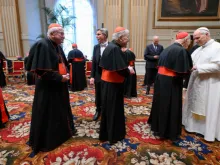 البابا لاوون الرابع عشر يلتقي أعضاء الكوريا الرومانيّة لتبادل تهاني عيد الميلاد