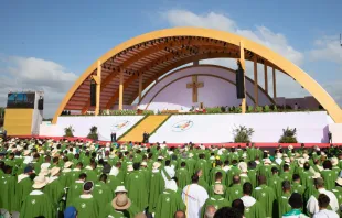 حجّاج يشاركون في إحدى فعاليّات يوبيل الرجاء في روما مصدر الصورة: دانييل إيبانيز/آسي مينا