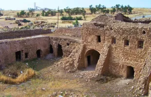موقع دير مار إيليا الحيريّ قبل تفجيره على أيدي تنظيم داعش مصدر الصورة: المتحف العراقي
