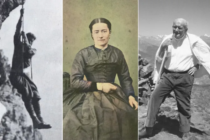 (من اليمين إلى اليسار) البابا يوحنّا بولس الثاني وزيلي مارتان وبيير جورجيو فراسّاتي