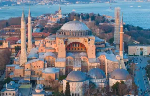 آيا صوفيا وباحة السلطان أحمد في إسطنبول مصدر الصورة: RauL C7/Shutterstock