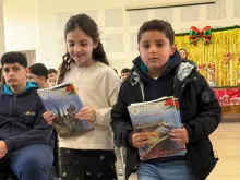 من احتفال مدرسة الفرير الثانويّة في القدس بعيد الميلاد الشهر الماضي