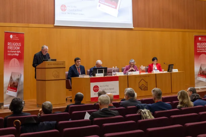جانبٌ من مؤتمر إطلاق تقرير «عون الكنيسة المتألّمة» حول الحرّية الدينيّة في العالم