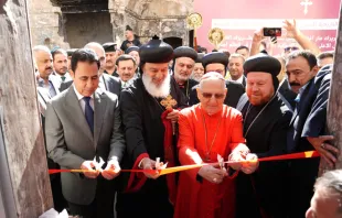 الاحتفال السابق بتكريس كنيسة مار توما للسريان الأرثوذكس في الموصل، العراق مصدر الصورة: صفحة أبرشية الموصل وكركوك وإقليم كوردستان للسريان الأرثوذكس في فيسبوك