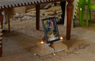 صور من أوّل قدّاس في كنيسة مسكنته المدمّرة في الموصل مصدر الصورة: اسماعيل عدنان/آسي مينا