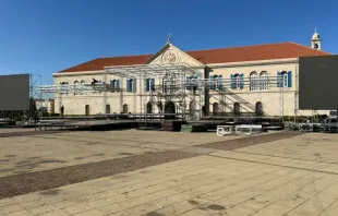 استعدادات في الصرح المارونيّ-بكركي لزيارة البابا لاوون الرابع عشر مصدر الصورة: المركز الكاثوليكيّ للإعلام