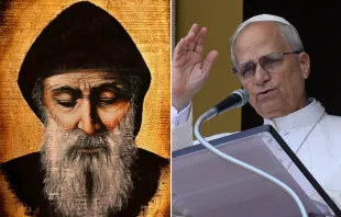 البابا يعتزم الصلاة أمام ضريح القدّيس شربل في دير مار مارون-عنّايا مصدر الصورة: فاتيكان ميديا وSt Sharbel Center