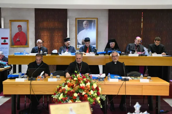 من افتتاح الدورة العاديّة الثامنة والخمسين لمجلس البطاركة والأساقفة الكاثوليك في لبنان في الصرح البطريركيّ المارونيّ-بكركي