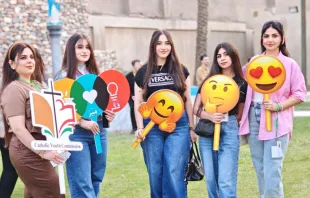 جانب من لقاء لجنة الشبيبة الكاثوليكيّة في بغداد مصدر الصورة: الأب أمير كمّو