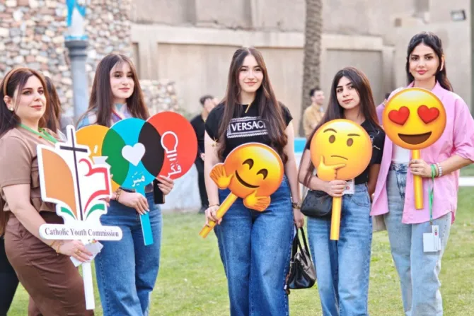 جانب من لقاء لجنة الشبيبة الكاثوليكيّة في بغداد