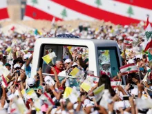 جانب من رحلة البابا بنديكتوس السادس عشر إلى لبنان