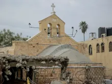 كنيسة القدّيس برفيريوس للروم الأرثوذكس في مدينة غزة (5 يناير/كانون الثاني 2024)