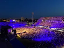 لقطات من حفل للموسيقى المسيحية نظمتها شركة "Laudato TV" التابعة لشبكة EWTN الكرواتية في يونيو 4، 2022.