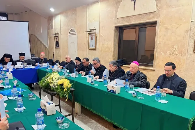 من اجتماع مجلس رؤساء الكنائس الكاثوليكيّة في سوريا الذي احتضنته مطرانيّة السريان الكاثوليك في حلب