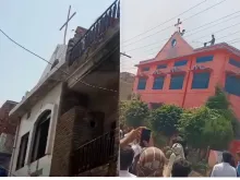 إحراق كنائس في منطقة جارانوالا، باكستان اليوم بعد مزاعم بحرق مواطن مسيحيّ القرآن