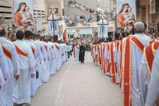 جانب من احتفالات عيد العذراء الملكة في أسيوط-مصر (أغسطس/آب 2025)