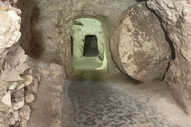 الموقع الحالي للأماكن المكتشَفة في دير راهبات الناصرة-مدينة الناصرة