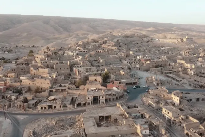 صورة لمدينة سنجار الواقعة غربي الموصل في العراق