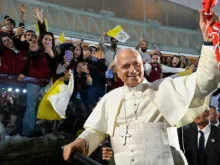 البابا لاوون الرابع عشر يلتقي الشبيبة في الصرح البطريركيّ المارونيّ-بكركي