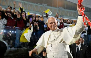 البابا لاوون الرابع عشر يلتقي الشبيبة في الصرح البطريركيّ المارونيّ-بكركي مصدر الصورة: فاتيكان ميديا