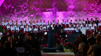 جانب من أمسية «تحت نجمة الميلاد» في بكركي مصدر الصورة: البطريركيّة المارونيّة