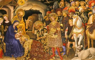 لوحة «سجود المجوس» بريشة جنتيلي دا فابريانو (1423) مصدر الصورة: ويكيميديا كومونز