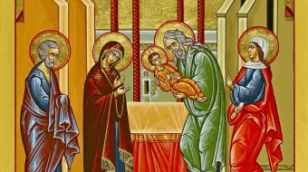 أيقونة تقدِمة يسوع إلى الهيكل مصدر الصورة: الأب زياد قره قوشي الدومنيكيّ