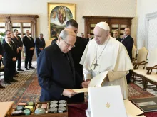 البابا فرنسيس يلتقي رئيس الجمهورية اللبنانية ميشال عون في الفاتيكان