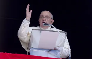 البابا فرنسيس يتلو صلاة «افرحي يا ملكة السماء» مع المؤمنين المحتشدين في ساحة القدّيس بطرس-الفاتيكان مصدر الصورة: فاتيكان ميديا