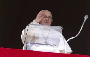 البابا فرنسيس في خلال صلاة التبشير الملائكيّ مع المؤمنين المحتشدين في ساحة القدّيس بطرس اليوم مصدر الصورة: فاتيكان ميديا