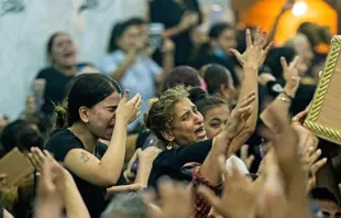 صور من جنازة ضحايا حريق كنيسة أبي سيفين في 15 أغسطس/آب 2022 في الجيزة Provided by: Basim Almasry