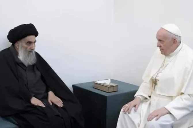البابا فرنسيس يلتقي السيستاني في النجف-العراق