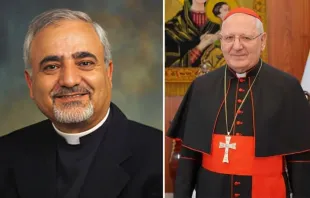 المطران عبّا والبطريرك ساكو مصدر الصورة: بطريركيّة السريان الكاثوليك/آسي مينا