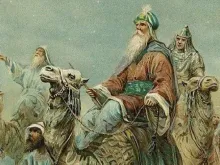 المجوس في طريقهم إلى بيت لحم بحثًا عن المولود الجديد