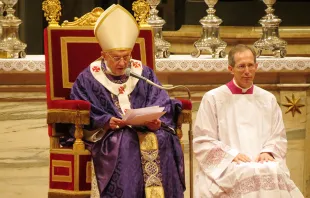 البابا بنديكتوس السادس عشر في فبراير/شباط 2013 Provided by: Stephen Driscoll/CNA