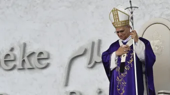 البابا لاوون الرابع عشر يترأّس القدّاس الإلهيّ في الواجهة البحريّة لبيروت مصدر الصورة: فاتيكان ميديا