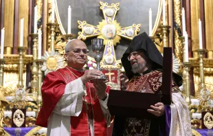 البابا لاوون الرابع عشر يشارك في صلاة مع الكنيسة الأرمنيّة الرسوليّة في بطريركيّة الأرمن-إسطنبول مصدر الصورة: فاتيكان ميديا