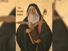 لوحة للقدّيسة سكولاستيكا