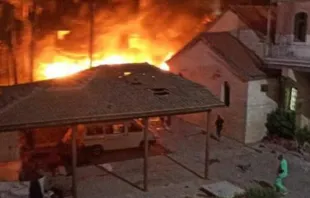 المستشفى الأهلي العربي «المعمداني» في غزّة بعد تعرّضه للقصف مصدر الصورة: American Friends of the Episcopal Diocese of Jerusalem