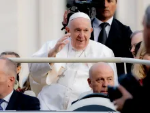 البابا فرنسيس صباح اليوم في ساحة القديس بطرس في الفاتيكان