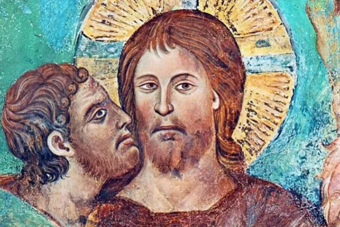 يهوذا الإسخريوطي يسلّم يسوع المسيح بقبلة