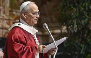 البابا لاوون الرابع عشر يترأّس صباح اليوم الذبيحة الإلهيّة في بازيليك القدّيس بطرس الفاتيكانيّة لراحة نفس البابا فرنسيس والكرادلة والأساقفة الراحلين العام الماضي مصدر الصورة: فاتيكان ميديا