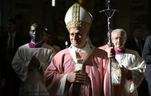 البابا لاوون الرابع عشر يحتفل بالذبيحة الإلهيّة في بازيليك القدّيس بطرس الفاتيكانيّة لمناسبة يوبيل المساجين في ديسمبر/كانون الأوّل 2025 مصدر الصورة: فاتيكان ميديا