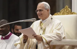 البابا لاوون الرابع عشر يحتفل بالذبيحة الإلهيّة يوم 15 يونيو/حزيران 2025 في بازيليك القدّيس بطرس الفاتيكانيّة بمناسبة يوبيل الرياضة مصدر الصورة: فاتيكان ميديا