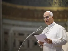 البابا لاوون الرابع عشر يلقي كلمة أمام أبرشيّة روما في بازيليك القدّيس يوحنّا اللاترانيّة (19 سبتمبر/أيلول 2025)