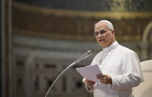 البابا لاوون الرابع عشر يلقي كلمة أمام أبرشيّة روما في بازيليك القدّيس يوحنّا اللاترانيّة (19 سبتمبر/أيلول 2025) مصدر الصورة: فاتيكان ميديا