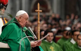 البابا فرنسيس يترأّس القدّاس الإلهيّ بمناسبة الأحد الخامس لكلمة الله في بازيليك القدّيس بطرس الفاتيكانيّة مصدر الصورة: فاتيكان ميديا